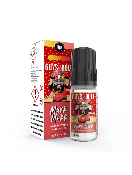 E LIQUIDE GUYS AND BULL LA CRAZY TARTE AUX FRAISES MUKK MUKK 10ML - LIPSVAPE--alavape.com