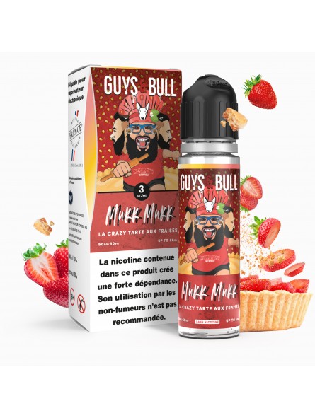 E LIQUIDE GUYS AND BULL LA CRAZY TARTE AUX FRAISES MUKK MUKK 50ML - LIPSVAPE--alavape.com