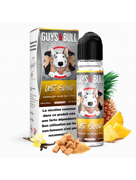 E LIQUIDE GUYS AND BULL LOST ISLAND 50ML - LIPSVAPE--alavape.com