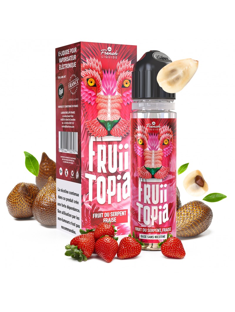 E LIQUIDE FRUIITOPIA JACKFRUIT FRUIT DU SERPENT FRAISE 50ML - LIPSVAPE--alavape.com