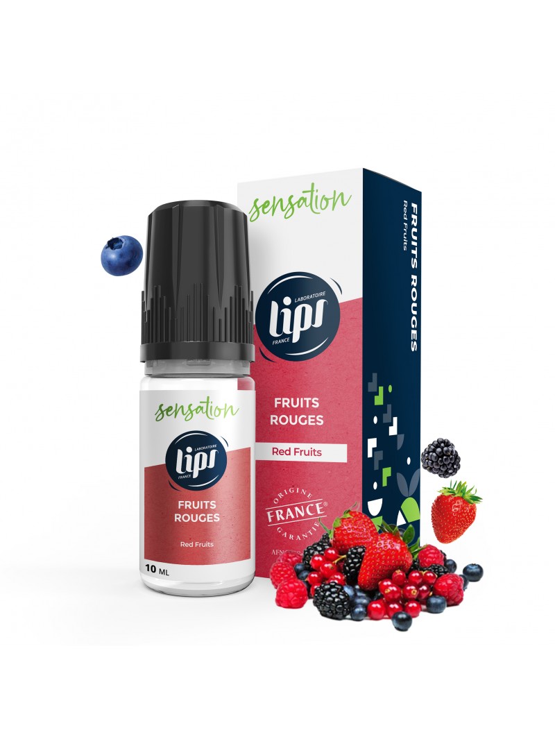 E LIQUIDE LE FRENCH LIQUIDE FRUITS ROUGES 10ML - LIPSVAPE--alavape.com