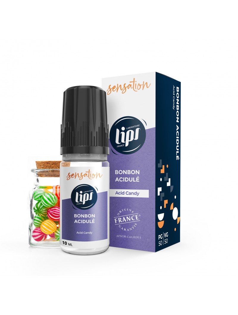 E LIQUIDE LE FRENCH LIQUIDE BONBON ACIDULÉ 10ML - LIPSVAPE--alavape.com