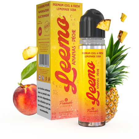 E LIQUIDE LEEMO ANANAS PÊCHE 50ML - LIPSVAPE--alavape.com