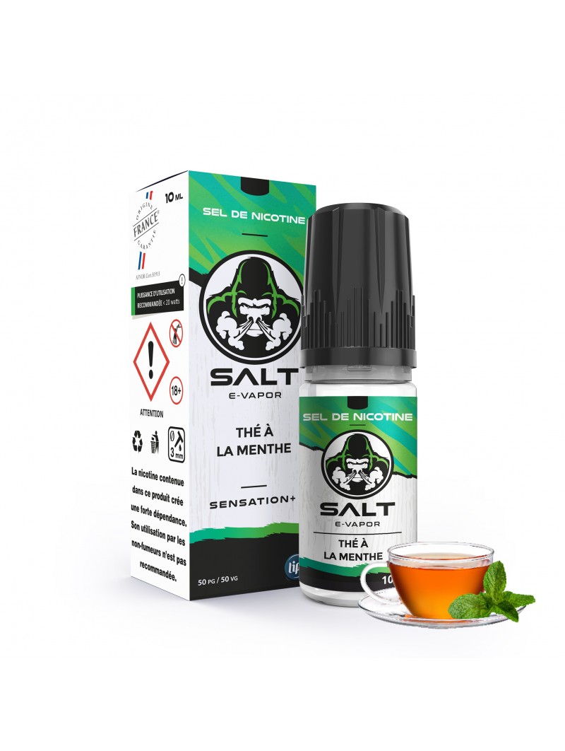 E LIQUIDE SALT-E-VAPOR THÉ À LA MENTHE 10ML SEL DE NICOTINE - LIPSVAPE--alavape.com