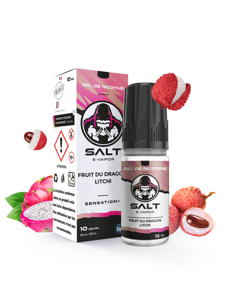 E LIQUIDE SALT-E-VAPOR FRUIT DU DRAGON LITCHI 10ML SEL DE NICOTINE - LIPSVAPE--alavape.com