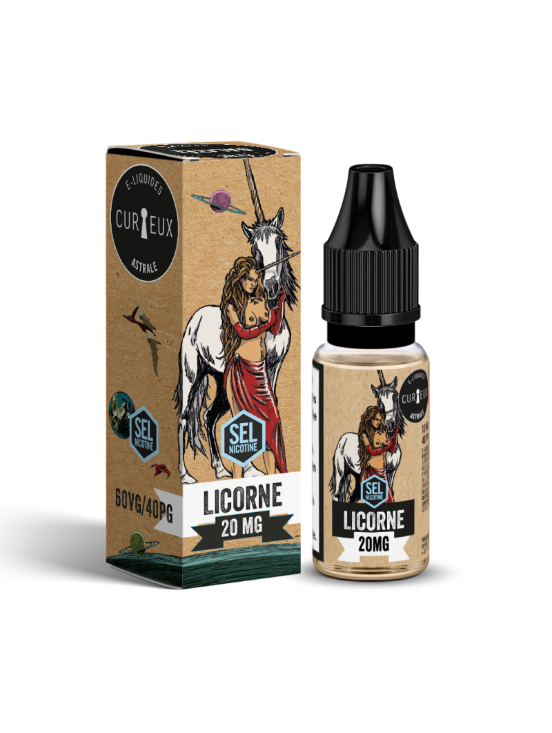 E LIQUIDE ASTRAL LICORNE 10ML SEL DE NICOTINE - CURIEUX--alavape.com