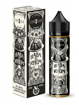 E LIQUIDE DESSERT BABA AU RHUM 50ML - CURIEUX--alavape.com