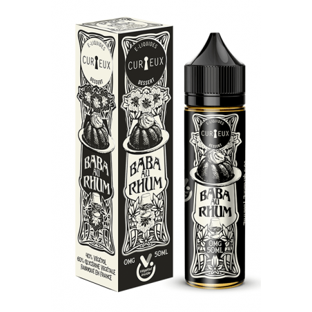 E LIQUIDE DESSERT BABA AU RHUM 50ML - CURIEUX--alavape.com