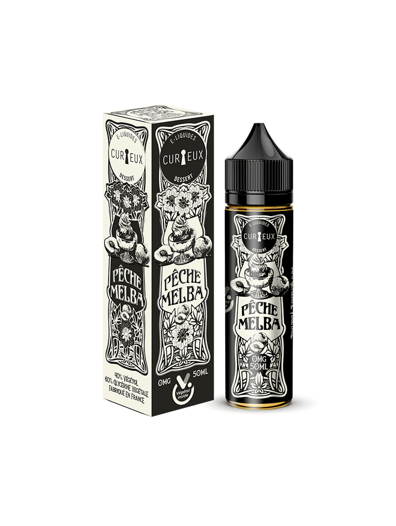 E LIQUIDE DESSERT PÊCHE MELBA 50ML - CURIEUX--alavape.com