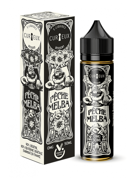 E LIQUIDE DESSERT PÊCHE MELBA 50ML - CURIEUX--alavape.com E LIQUIDE DESSERT PÊCHE MELBA 50ML - CURIEUX--alavape.com