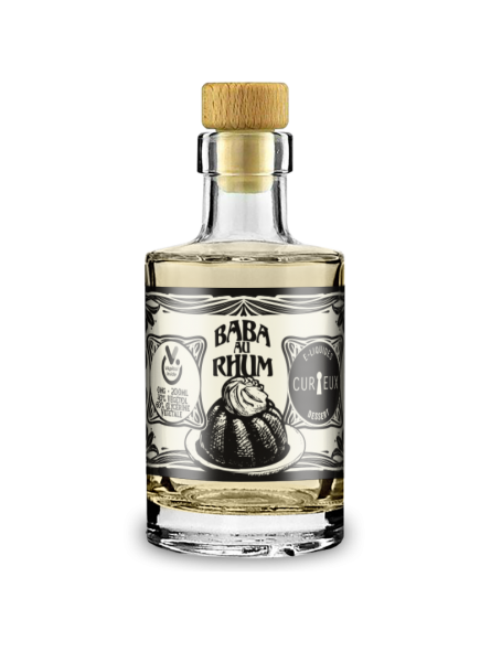 E LIQUIDE DESSERT BABA AU RHUM 200ML - CURIEUX--alavape.com