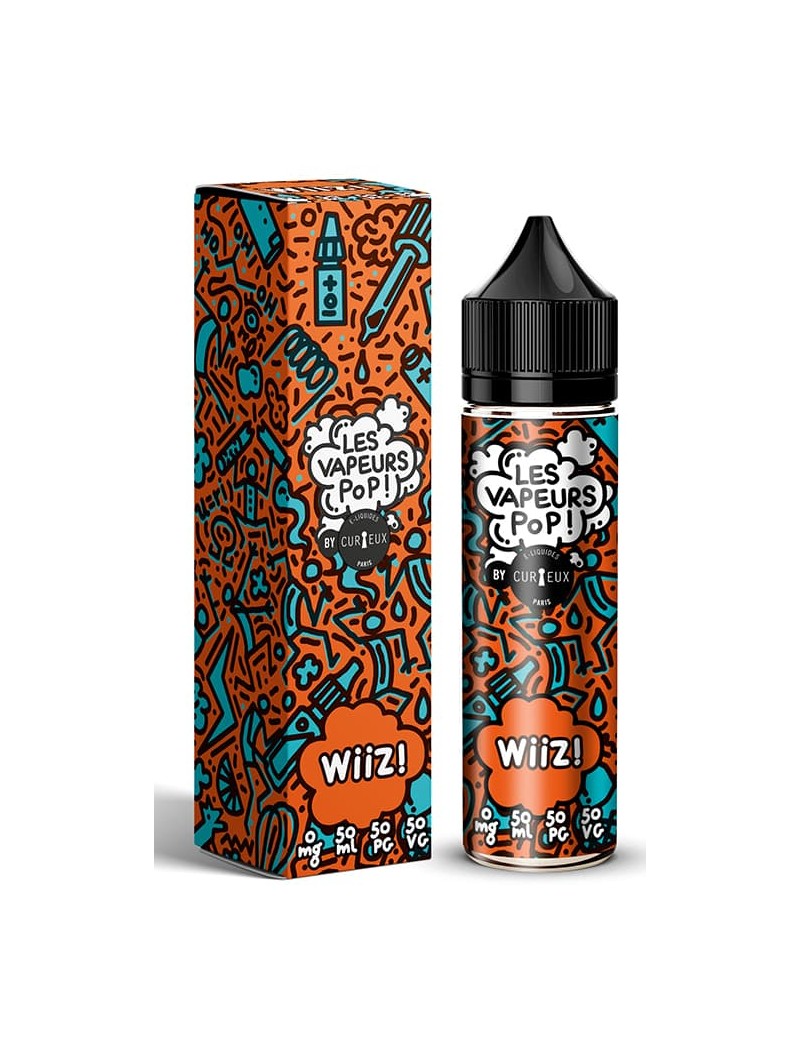 E LIQUIDE LES VAPEURS POP WIIZ! 50ML - CURIEUX--alavape.com