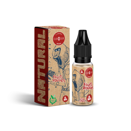 E LIQUIDE NATURAL FRUITS ROUGES 10ML - CURIEUX--alavape.com