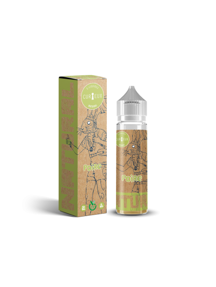 E LIQUIDE NATURAL POIRE 50ML - CURIEUX--alavape.com