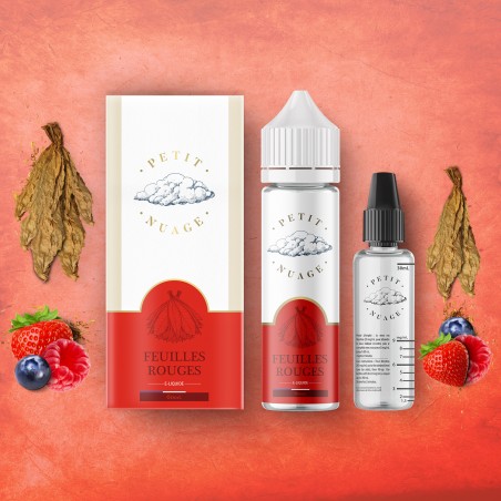 E LIQUIDE PETIT NUAGE FEUILLE ROUGE 60ML - LEVEST--alavape.com