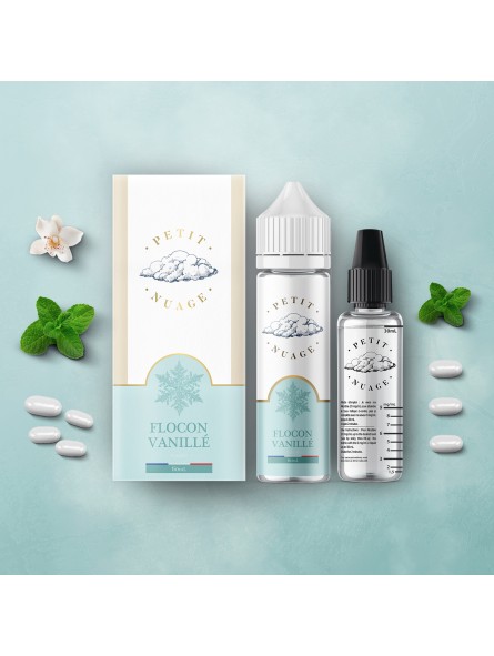 E LIQUIDE PETIT NUAGE FLOCON VANILLÉ 60ML - LEVEST--alavape.com