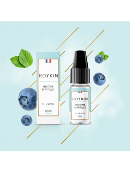 E LIQUIDE ROYKIN MENTHE MYRTILLE 10ML - LEVEST--alavape.com