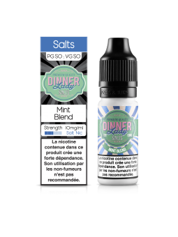 E LIQUIDE MINT BLEND 10ML SEL DE NICOTINE - DINNER LADY--alavape.com