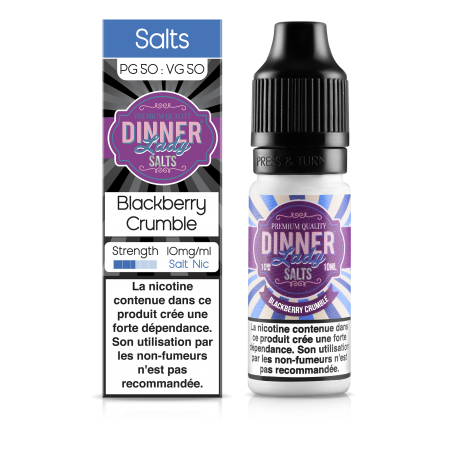 E LIQUIDE BLACKBERRY CRUMBLE 10ML SEL DE NICOTINE - DINNER LADY--alavape.com