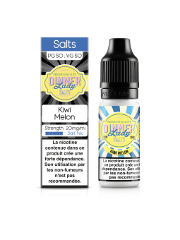 E LIQUIDE KIWI MELON 10ML SEL DE NICOTINE - DINNER LADY--alavape.com