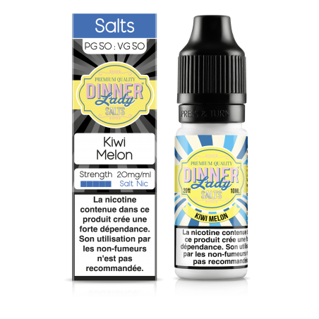 E LIQUIDE KIWI MELON 10ML SEL DE NICOTINE - DINNER LADY--alavape.com