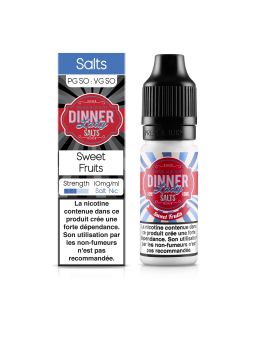 E LIQUIDE SWEET FRUITS 10ML SEL DE NICOTINE - DINNER LADY--alavape.com