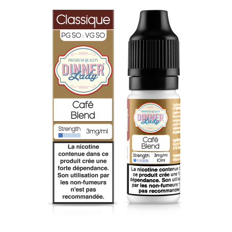 E LIQUIDE CAFÉ BLEND 10ML - DINNER LADY--alavape.com