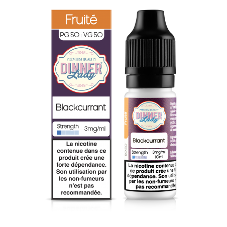 E LIQUIDE BLACKCURRANT 10ML - DINNER LADY--alavape.com