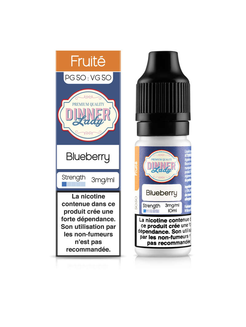 E LIQUIDE BLUEBERRY 10ML - DINNER LADY--alavape.com