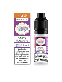 E LIQUIDE CHERRY RASPBERRY 10ML - DINNER LADY--alavape.com