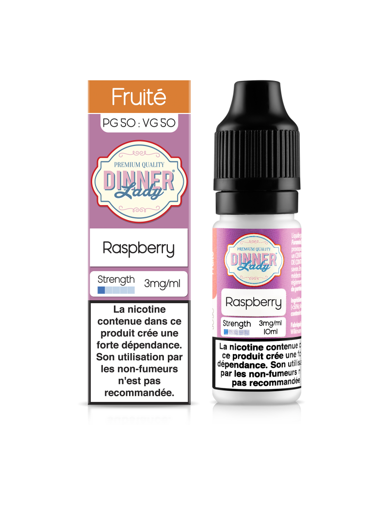 E LIQUIDE RASPBERRY 10ML - DINNER LADY--alavape.com