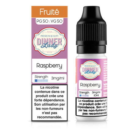 E LIQUIDE RASPBERRY 10ML - DINNER LADY--alavape.com