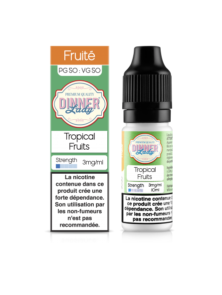 E LIQUIDE TROPICAL FRUITS 10ML - DINNER LADY--alavape.com