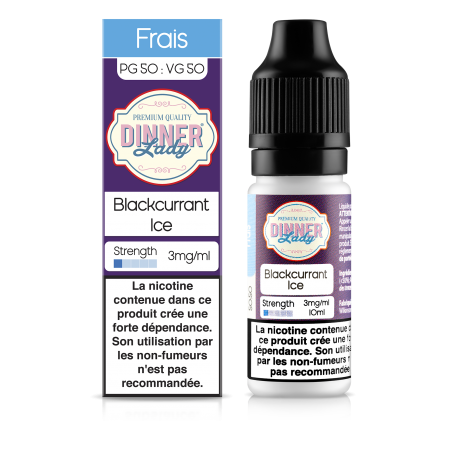 E LIQUIDE BLACKCURRANT ICE 10ML - DINNER LADY--alavape.com