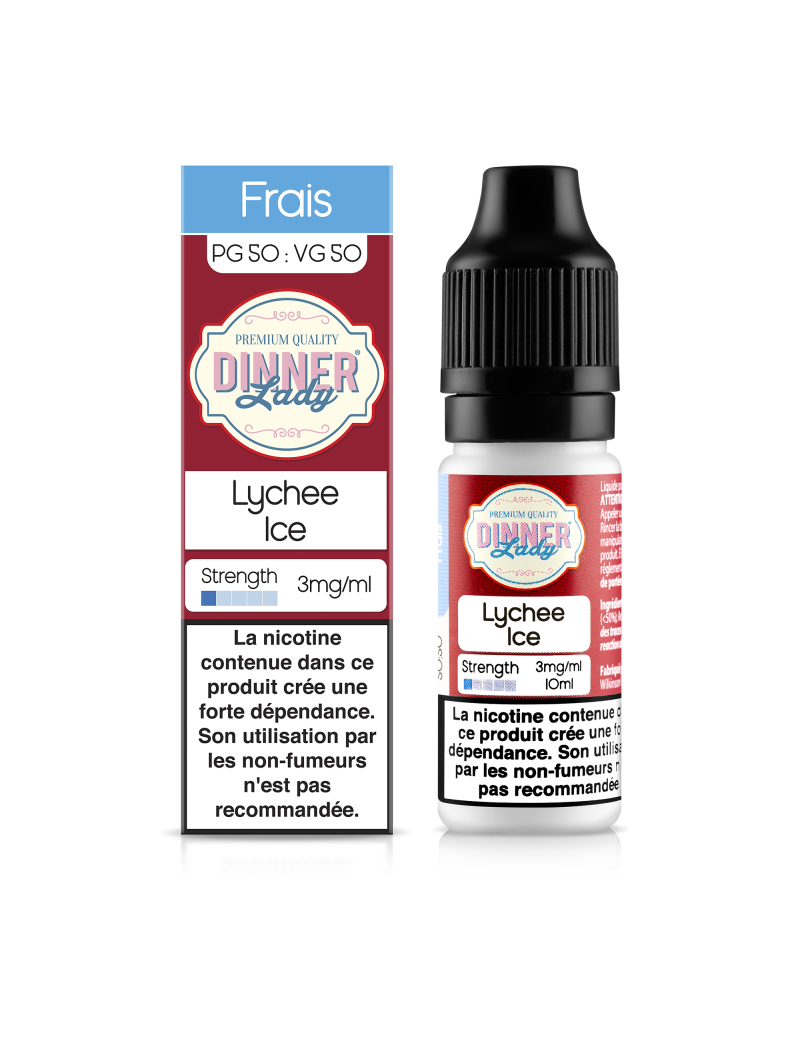 E LIQUIDE LYCHEE ICE 10ML - DINNER LADY--alavape.com