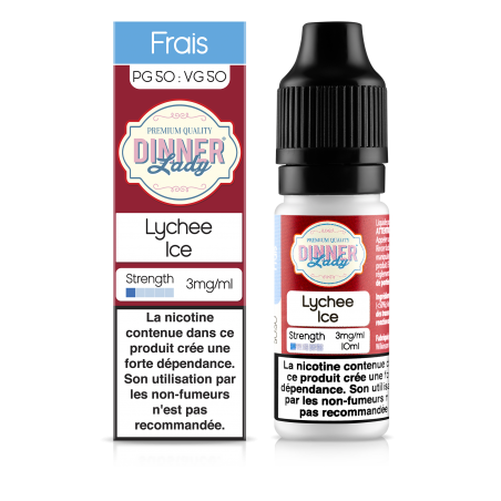 E LIQUIDE LYCHEE ICE 10ML - DINNER LADY--alavape.com