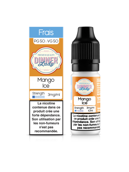 E LIQUIDE MANGO ICE 10ML - DINNER LADY--alavape.com