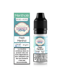 E LIQUIDE FRESH MENTHOL 10ML - DINNER LADY--alavape.com