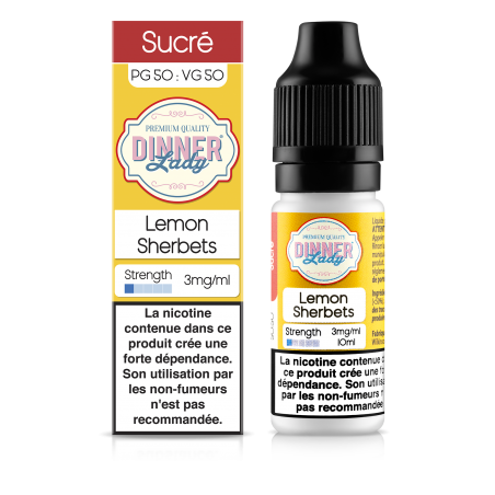 E LIQUIDE LEMON SHERBETS 10ML - DINNER LADY--alavape.com