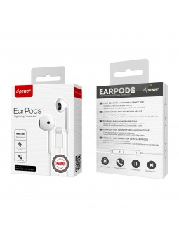 ECOUTEUR PRISE LIGHTNING IPHONE K6009 - D-POWER-Ecigarettes-alavape.com