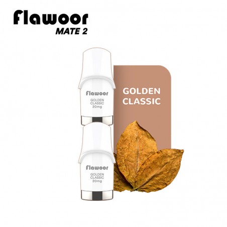 CARTOUCHES PUFF GOLDEN CLASSIC / 2PCS - FLAWOOR MATE 2-PUFFS-alavape.com