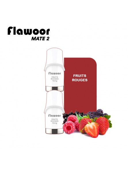 CARTOUCHES PUFF FRUITS ROUGES / 2PCS - FLAWOOR MATE 2-PUFFS-alavape.com