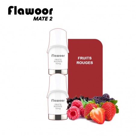 CARTOUCHES PUFF FRUITS ROUGES / 2PCS - FLAWOOR MATE 2-PUFFS-alavape.com
