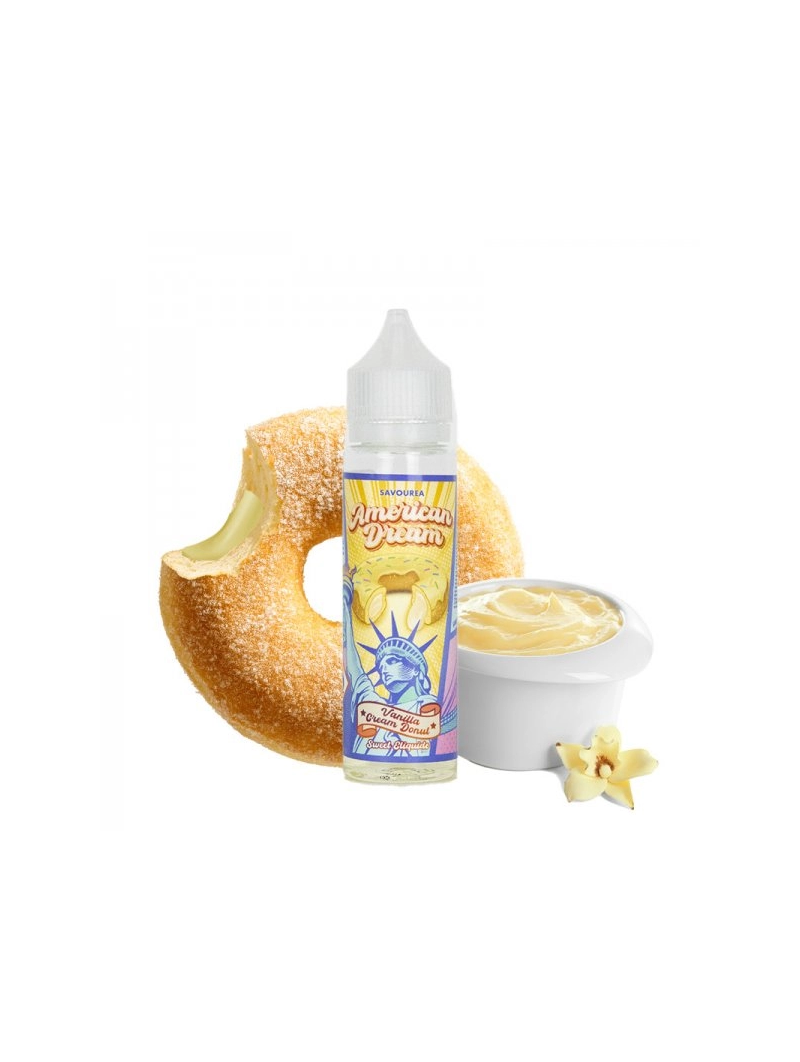 E LIQUIDE VANILLA CREAM DONUT 50ML AMERICAN DREAM - SAVOUREA-Eliquides-alavape.com