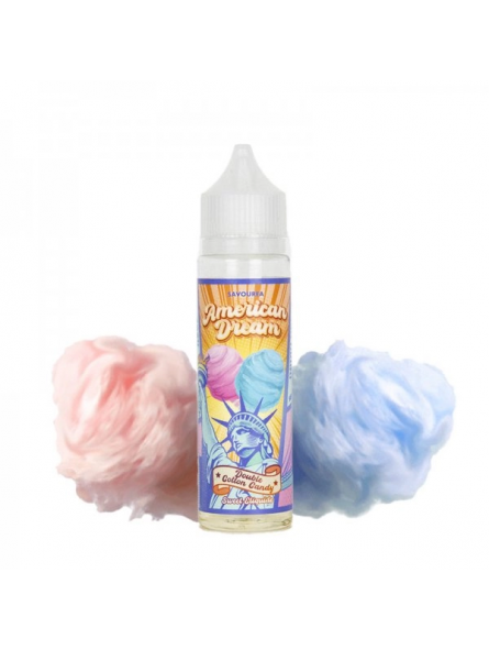 E LIQUIDE DOUBLE COTTON CANDY 50ML AMERICAN DREAM - SAVOUREA-Eliquides-alavape.com