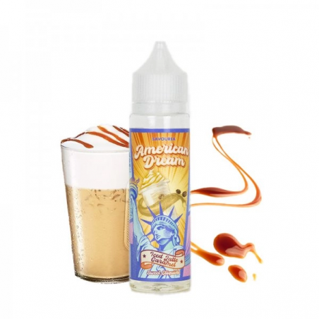 E LIQUIDE ICED LATTE CARAMEL 50ML AMERICAN DREAM - SAVOUREA-Eliquides-alavape.com