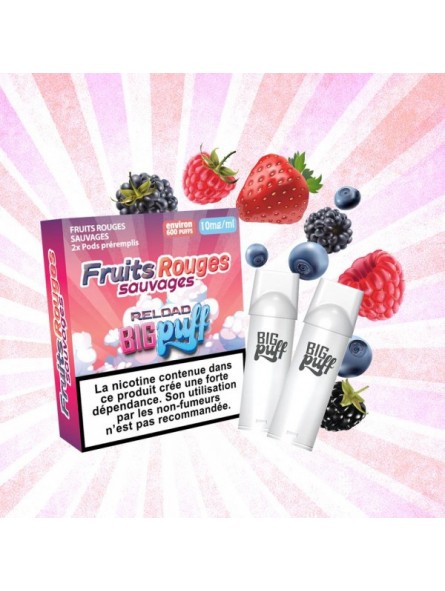CARTOUCHES PUFF FRUITS ROUGES SAUVAGES / 2PCS - BIG PUFF RELOAD-PUFFS-alavape.com CARTOUCHES PUFF FRUITS ROUGES SAUVAGES / 2PCS - BIG PUFF RELOAD-PUFFS-alavape.com
