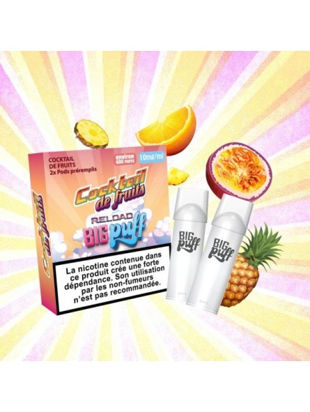 CARTOUCHES PUFF COCKTAIL DE FRUITS / 2PCS - BIG PUFF RELOAD-PUFFS-alavape.com