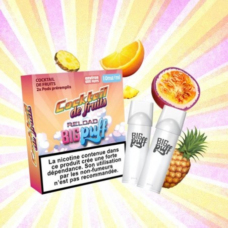 CARTOUCHES PUFF COCKTAIL DE FRUITS / 2PCS - BIG PUFF RELOAD-PUFFS-alavape.com