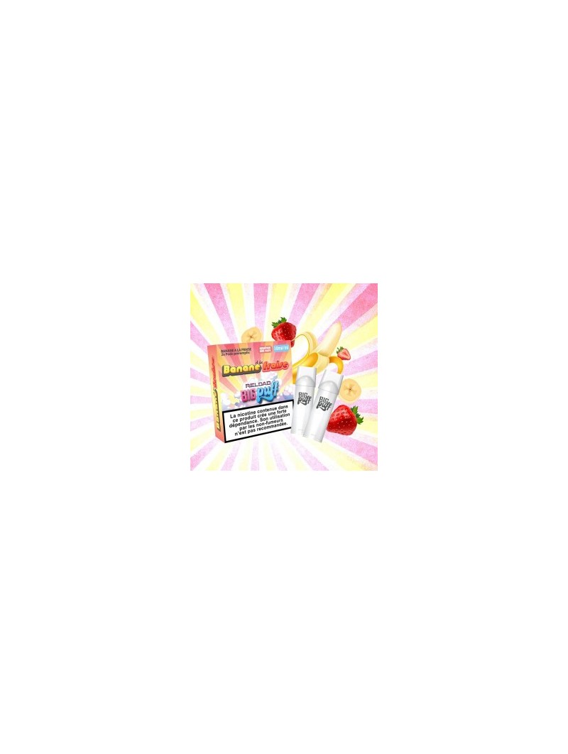 CARTOUCHES PUFF BANANE À LA FRAISE / 2PCS - BIG PUFF RELOAD-PUFFS-alavape.com